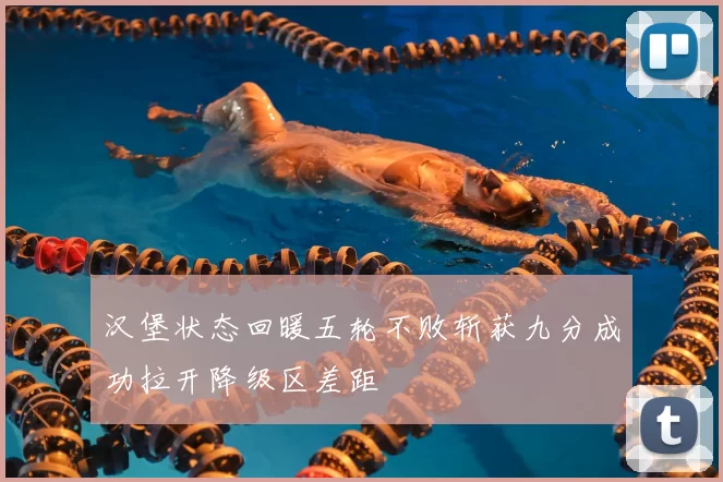 汉堡状态回暖五轮不败斩获九分成功拉开降级区差距