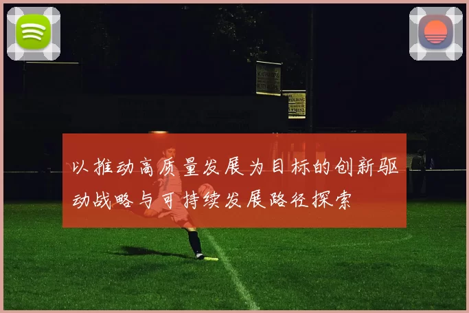 以推动高质量发展为目标的创新驱动战略与可持续发展路径探索